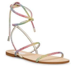 Steve Madden colorful rhinestone sandals